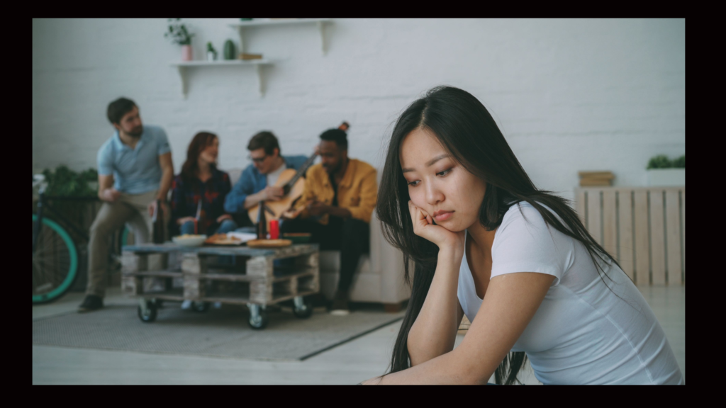 feeling lonely in a crowd